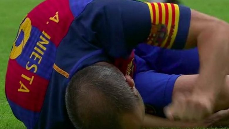 Barca konfirmon lëndimin serioz të Iniestas, mësoni se për sa muaj do të mungojë spanjolli (Foto/Video)