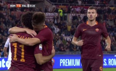 Roma kalon në epërsi me golin e Salah (Video)