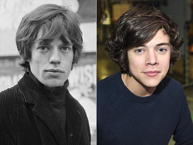 Mick Jagger (majtas) dhe Harry Styles i One Direction