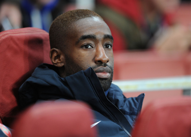 LONDON, ENGLAND - OCTOBER 24: Johan Djourou of Arsenal before the UEFA Champions League Group B match between Arsenal FC and FC Schalke 04 at Emirates Stadium on October 24, 2012 in London, England. (Photo by Stuart MacFarlane/Arsenal FC via Getty Images)