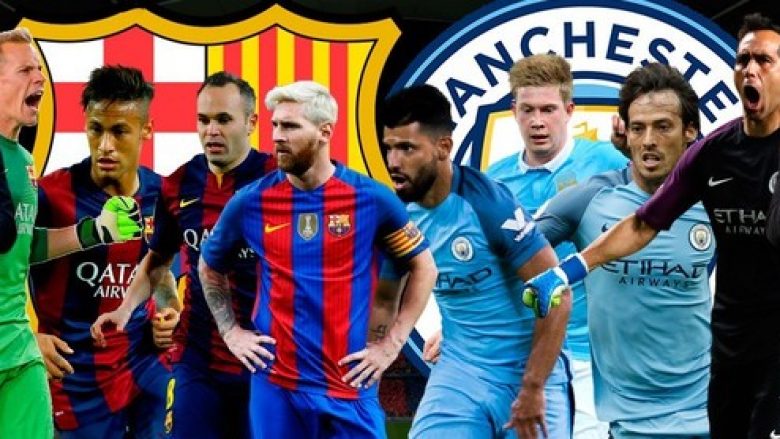 Barcelona-Manchester City, pesë përballje brenda super sfidës (Foto)