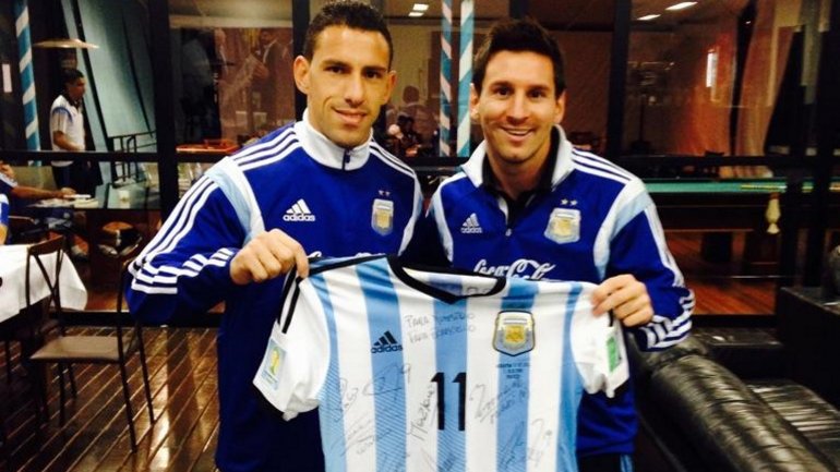 Rodriguez dhe Messi në kohë kur luanin në Kombëtare
