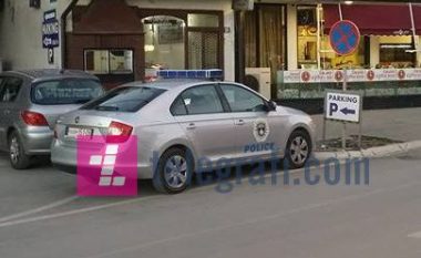 Policia nuk përfill rregullat e komunikacionit (Foto)