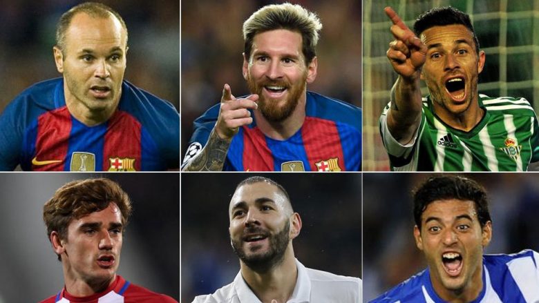 Dhjetë lojtarët më të mirë që nuk janë përjashtuar kurrë me karton të kuq në La Liga (Foto)