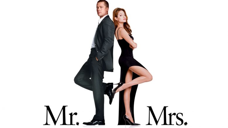 Ledri dhe Albana... ohh sorry, Brad dhe Angelina! Foto: Cover i filmit Mr. & Mrs. Smith