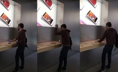 I refuzohet rimbursimi, shihni çfarë bëri në një dyqan të Apple (Video)