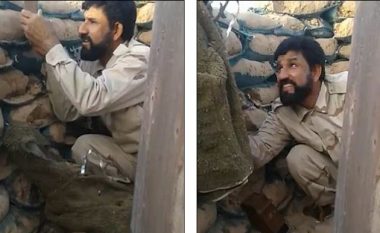 Humor në vijën e parë të frontit: Shikoni si tallet ushtari irakian me snajperistët e ISIS-it (Video)