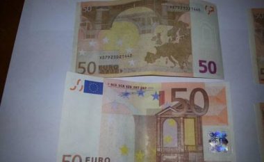 15 bankënota nga 50 euro gjenden të falsifikuara në një bankë