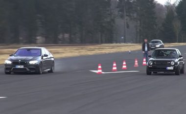 BMW M5 e fiton garën e shpejtësisë me katër supervetura (Video)
