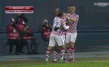 Kroacia kalon në epërsi me golin e bukur të Brozovic (Video)