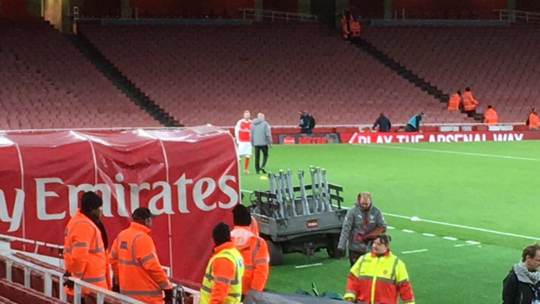 Ylli i Arsenalit qëndron në stadium për t’u stërvitur, e gjitha kjo pas fitores ndaj Bournemouthit (Video)