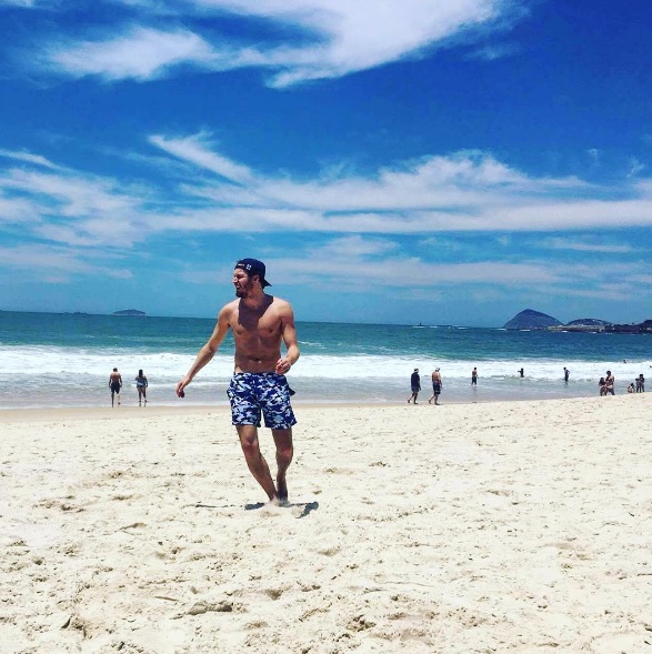 Dren Abazi në Rio De Janiero. Foto nga: Instagram