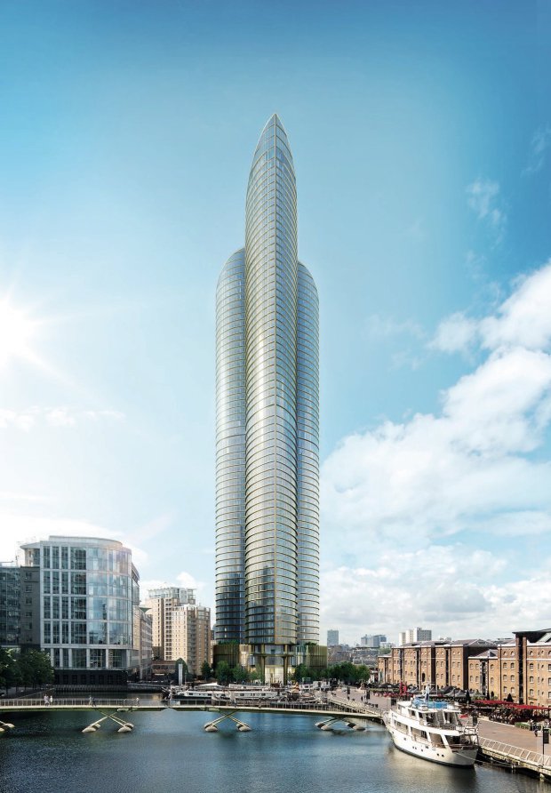 A Chinese developer has unveiled a new £800 MILLION London skyscraper which will be the tallest residential building in Western Europe. See SWNS story SWTALL. The 235-metre high Spire London will have 861 apartments spread across the 67 storeys. And on the 35th floor will be a huge spa with an infinity pool, gym, jacuzzi and fitness studio. The tower, which is being built by Shanghai-based Greenland Group, has been designed to provide uninterrupted panoramic views over the whole of London. It has the highest and most far-reaching views ever provided by apartments in the capital. Initial work on the Spire began earlier this year with the tower expected to open in 2020.