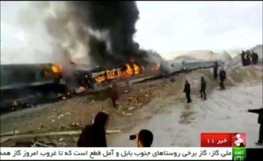 Aksident i tmerrshëm hekurudhor në Iran (Video)