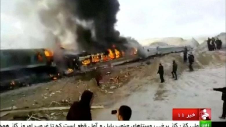 Aksident i tmerrshëm hekurudhor në Iran (Video)