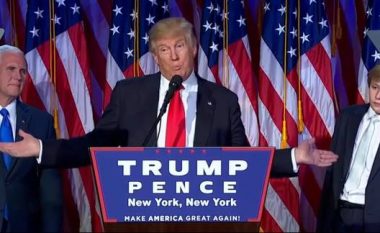 Trump mban fjalimin e fitores, por shihni si vuante djali i tij (Video)