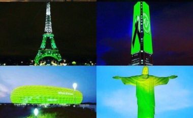 Bota solidarizohet me Chapecoensen – metropolet bëhen të gjelbra në nderim të klubit (Foto)