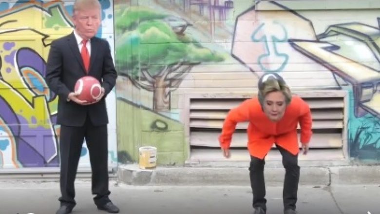 Trump kundër Clinton: Kjo është beteja e futbollit mes tyre (Video)!