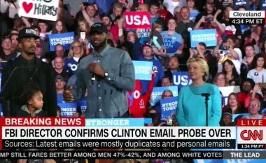 LeBron James fton fansat të votojnë për Hillary Clintonin