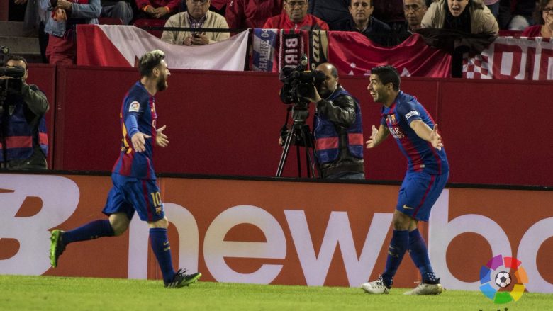Barcelona fiton derbin me Sevillan, i qëndron si hije Realit (Video)