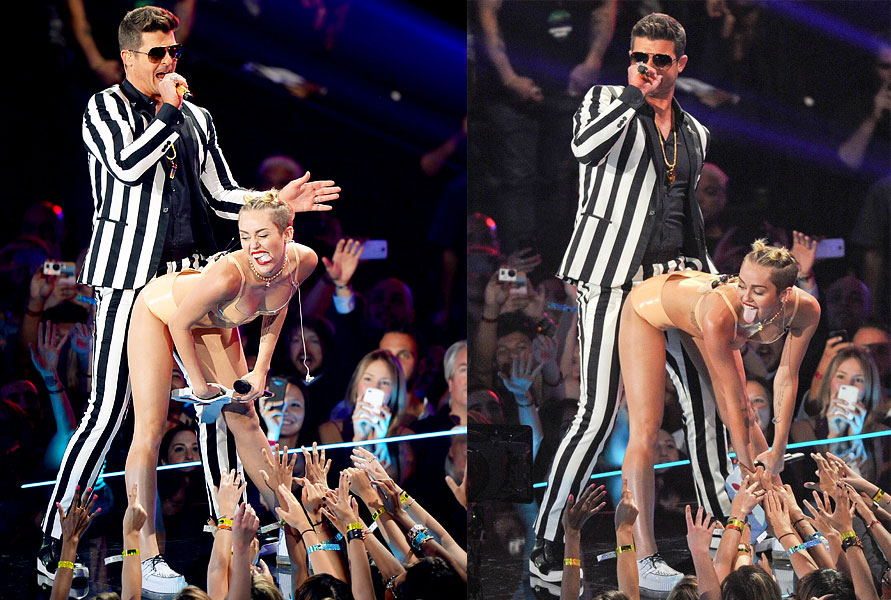 Askush nuk mund ta harrojë ‘twerking’ që bëri para Robin Thicke.