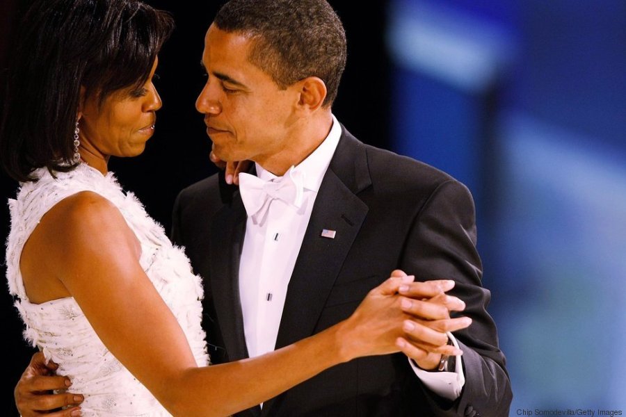 WASHINGTON - JANUARY 20:  (AFP OUT) US President Barack Obama dances with his wife and First Lady Michelle Obama during the Western Inaugural Ball on January 20, 2009 in Washington, DC. President Barack Obama was sworn in as the 44th President of the United States today, becoming the first African-American to be elected President of the US.  (Photo by Chip Somodevilla/Getty Images)