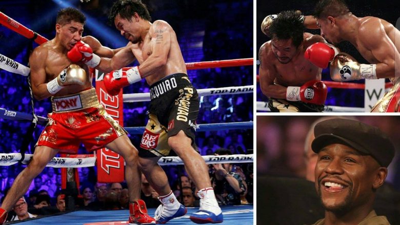 Pacquiao i rikthehet ringut, fiton titullin WBO – Mayweather prezent si spektaktor (Foto)