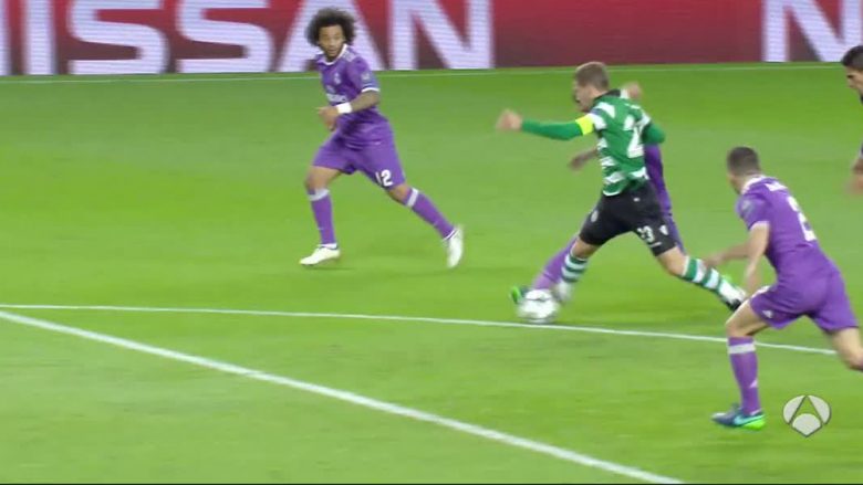Sportingu me një lojtar më pak i shënon Real Madridit (Video)