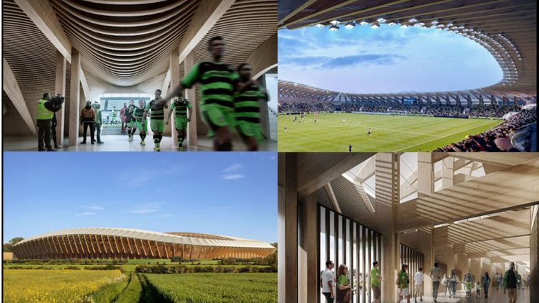 Stadiumi i parë nga druri që kushton 100 milionë euro dhe po ‘çmend’ të gjithë (Foto)