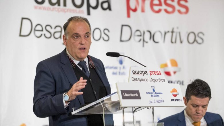 Kryetari i La Ligas zbulon aksidentalisht emrin e stadiumit të ri të Atleticos