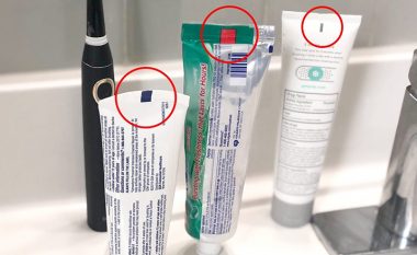 Kushtoni vëmendje të veçantë këtyre katrorëve kur blini pastë të dhëmbëve