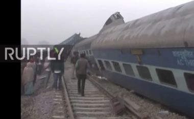 Tragjedi në Indi, treni del nga binarët, mbi 90 të vdekur e të plagosur (Video)