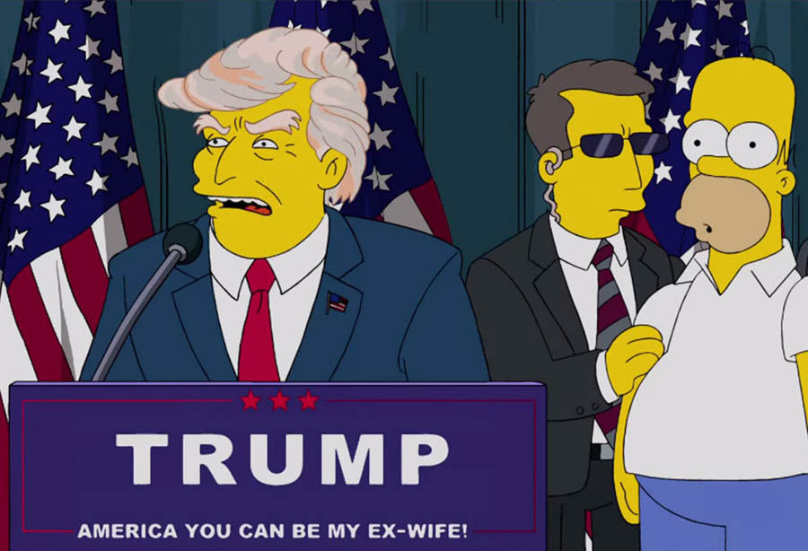 The Simpsons e parashikuan Donald Trumpin në postin e presidentit të SHBA-ve.