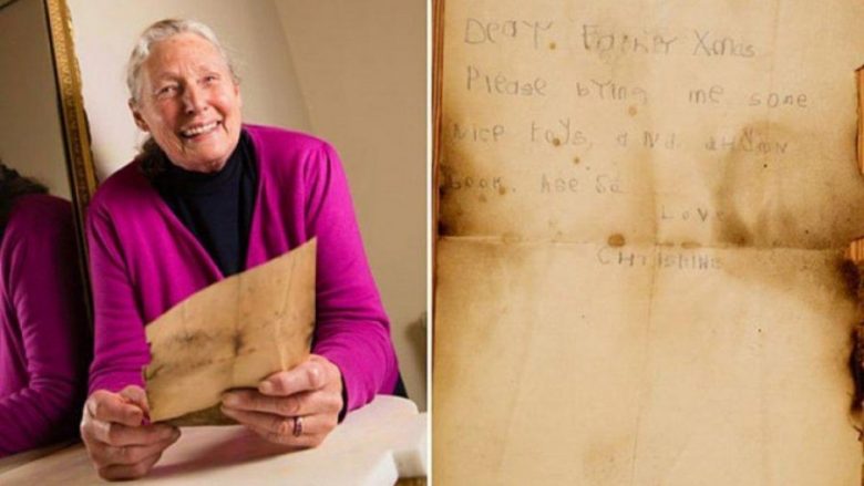 82 vjeçarja zbulon letrën që i dërgoi babadimrit kur ishte ende fëmijë i vogël