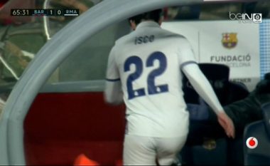 Iscon e tradhtuan nervat në momentin e zëvendësimit, Zidanes nuk do t’i pëlqejë sjellja e spanjollit (Video)