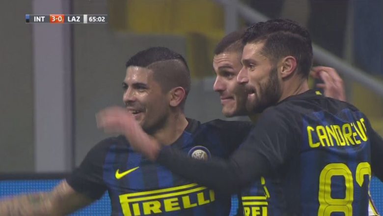 Icardi shënon edhe një herë ndaj Lazios, gol si në stërvitje (Video)