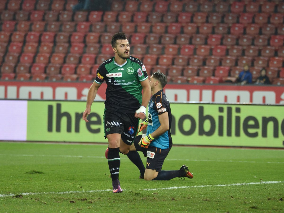 Albian Ajeti duke festuar një gol në kampionat zviceran