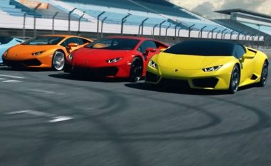 Modelet “Huracane” nga Lamborghini, së bashku në garën e madhe të shpejtësisë (Video)