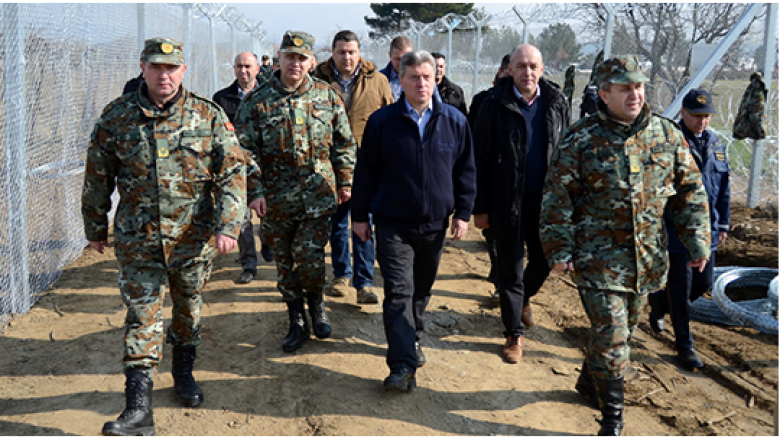 Gjorge Ivanov vizitoi forcat e sigurisë në kufirin mes Maqedonisë dhe Greqisë
