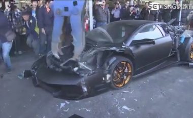 Shkatërrohet Lamborghini i 300 mijë eurove, sepse pronari nuk e kishte paguar tatimin (Video)