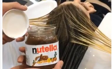 Ngjyrosja e flokëve me Nutella, a do ta bënit të njëjtën gjë? (Video)
