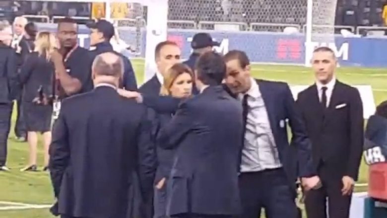 ‘Shpërthen’ Allegri pas humbjes, shikoni debatin me drejtuesit e Juventusit (Video)