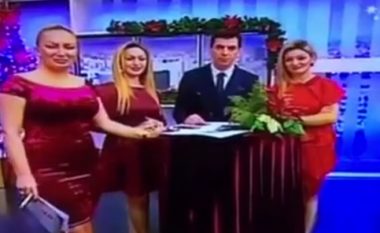 Prezantuesja e RTK-së rrëzohet gjatë transmetimit në programin festiv (Video)