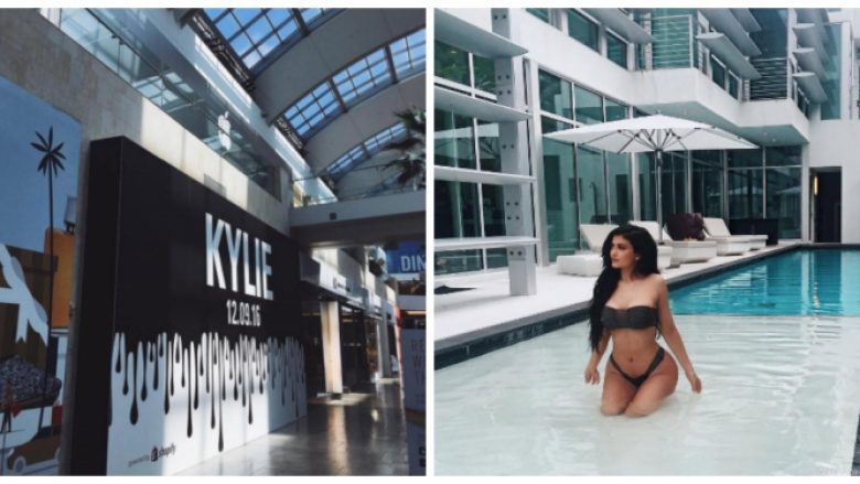 Kylie Jenner hap dyqanin e saj në Los Angeles (Video)