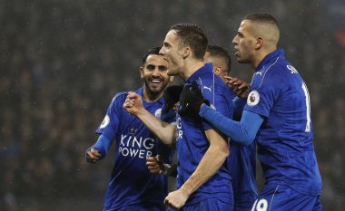 Leicesteri i jep leksion Cityt të Guardiolas, het-trik nga Vardy (Video)