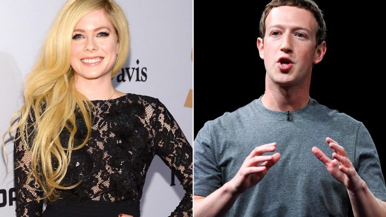 Avril Lavigne kritikon Mark Zuckerbergun
