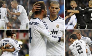 Pepe një legjendë e Real Madridit, këta janë lojtarët që kanë luajtur me të në qendër ndër vite (Foto)
