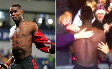 Pogba ia dhuron fanellën një tifozi me nevoja të veçanta (Video)