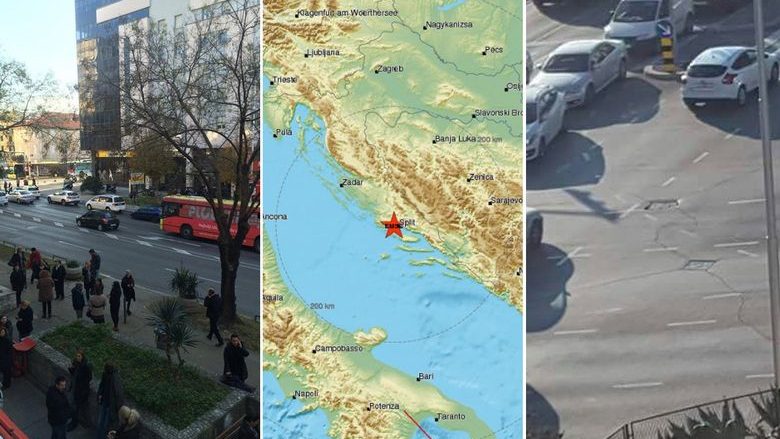 Tërmet në Kroaci, çahet edhe asfalti (Foto)