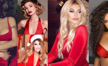 Bukuroshet shqiptare, seksi me të kuqe për festa (Foto)